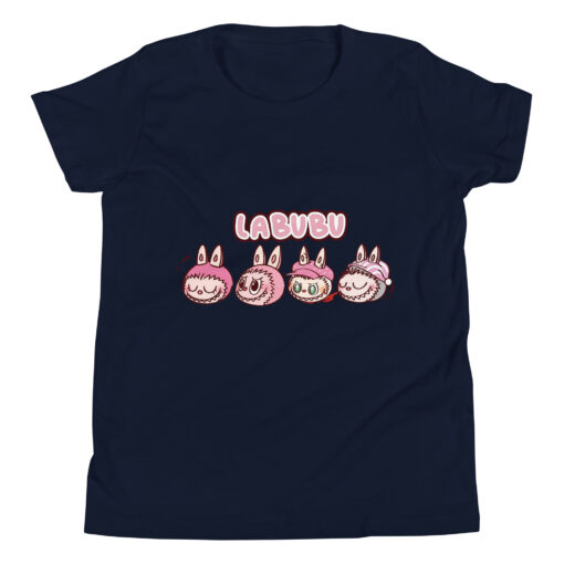 POP MART Labubu Printing Youth Short Sleeve T-Shirt P1-12 - Image 2