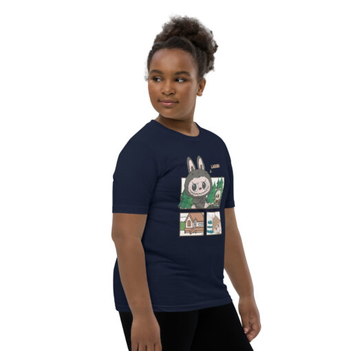 POP MART Labubu Printing Youth Short Sleeve T-Shirt P1-3 - Image 6