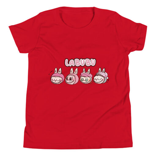POP MART Labubu Printing Youth Short Sleeve T-Shirt P1-12 - Image 5