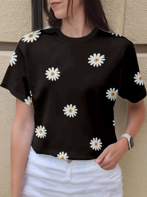 Elegant floral printed top for women