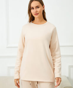 Women's long fleece blouse