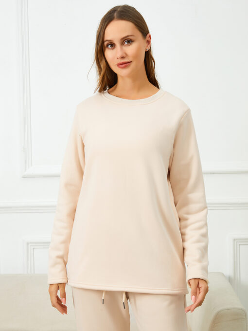 Women's long fleece blouse