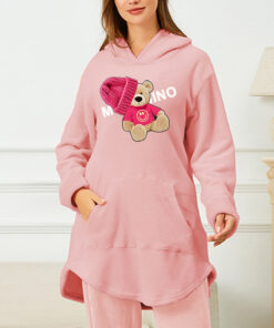 Women's printed hooded loungewear