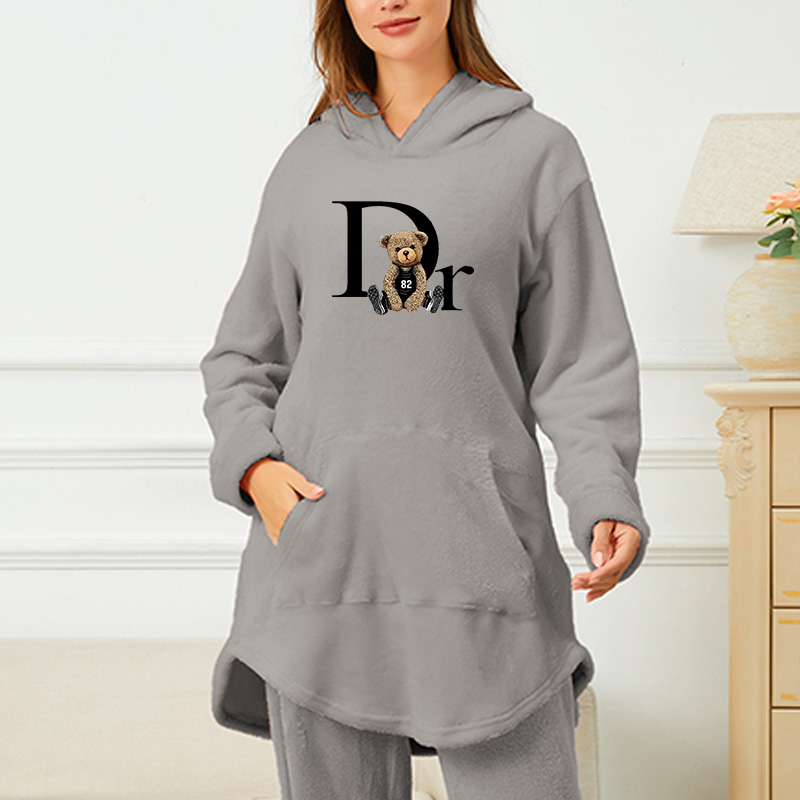 Women's printed hooded loungewear - Image 9