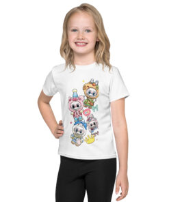 POP MART Labubu Printing Kids crew neck t-shirt P1-41