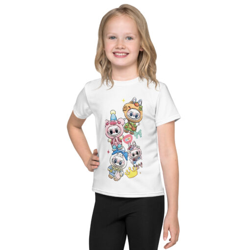 POP MART Labubu Printing Kids crew neck t-shirt P1-41