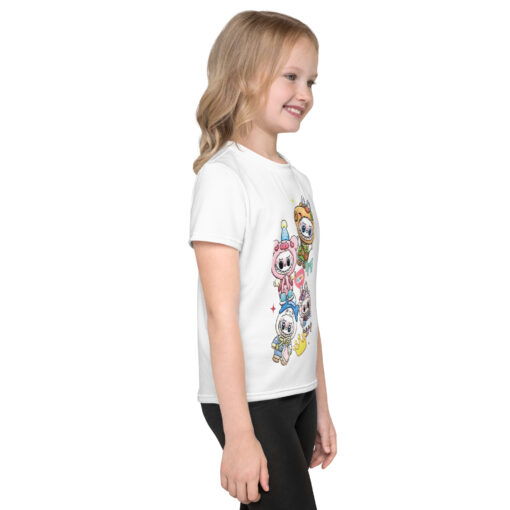 POP MART Labubu Printing Kids crew neck t-shirt P1-41 - Image 4