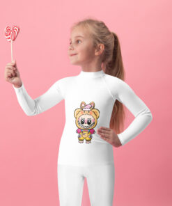 POP MART Labubu Printing Kids Rash Guard P3-100