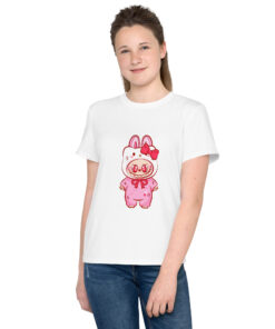 POP MART Labubu Printing Youth crew neck t-shirt P3-33