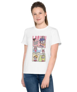 POP MART Labubu Printing Youth crew neck t-shirt P0-25