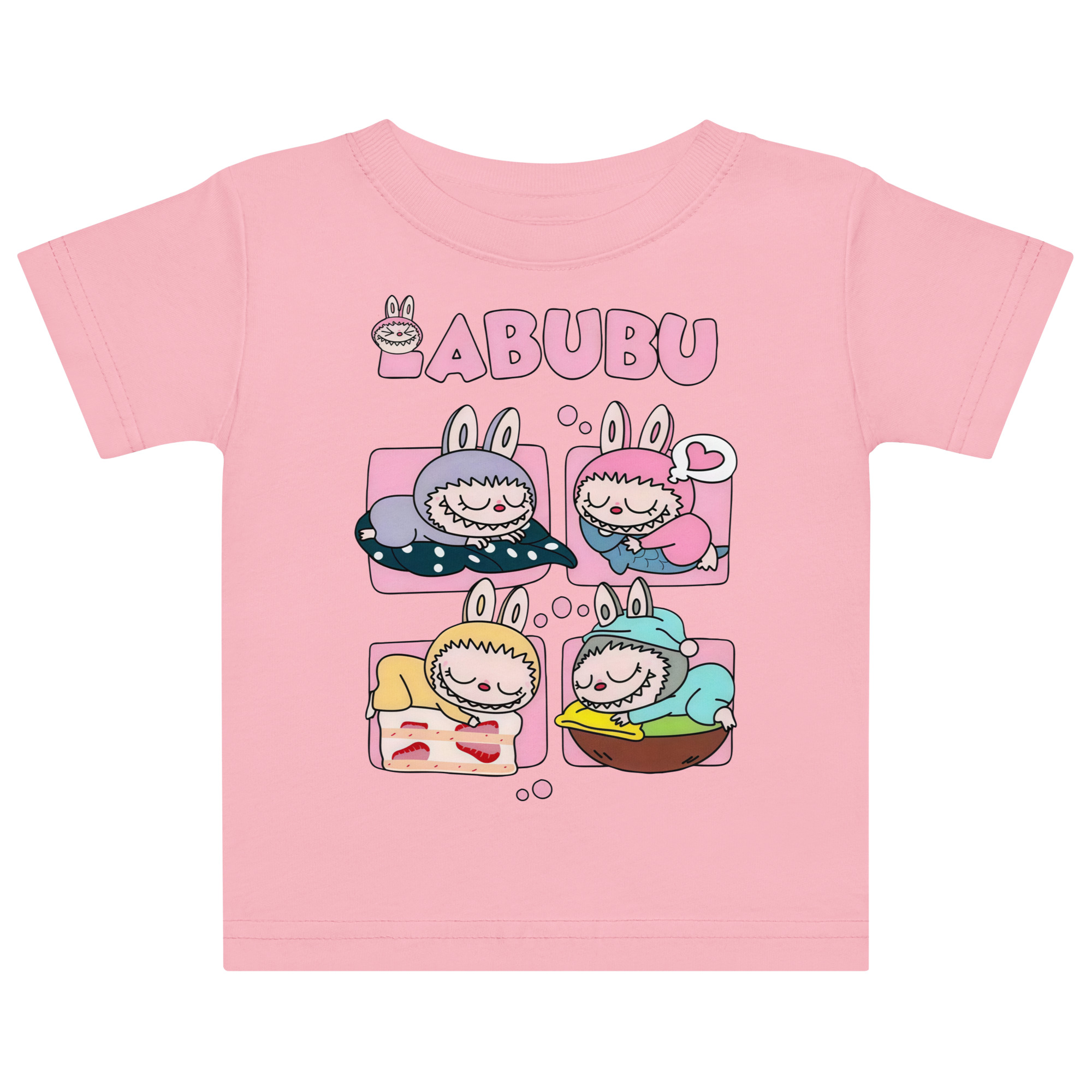POP MART Labubu Printing Baby jersey t-shirt P1-172 - Image 7