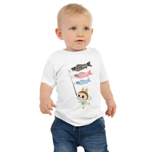 POP MART Labubu Printing Baby Jersey Short Sleeve Tee P1-161 - Image 4
