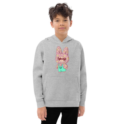 POP MART Labubu Printing Kids fleece hoodie P3-103 - Image 7