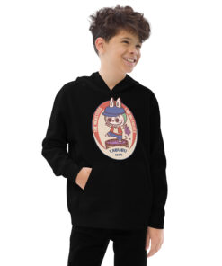 POP MART Labubu Printing Kids fleece hoodie P1-182