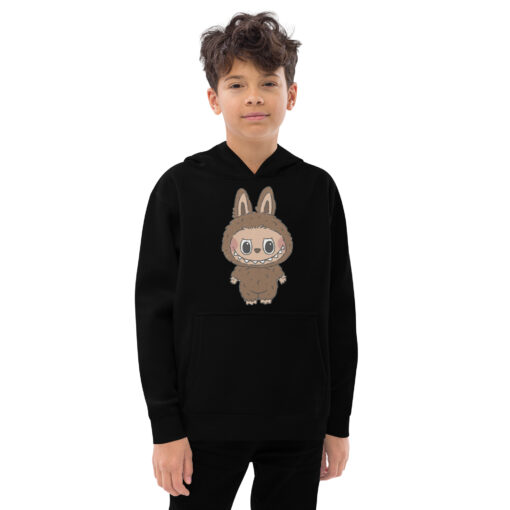 POP MART Labubu Printing Kids fleece hoodie P3-140 - Image 2