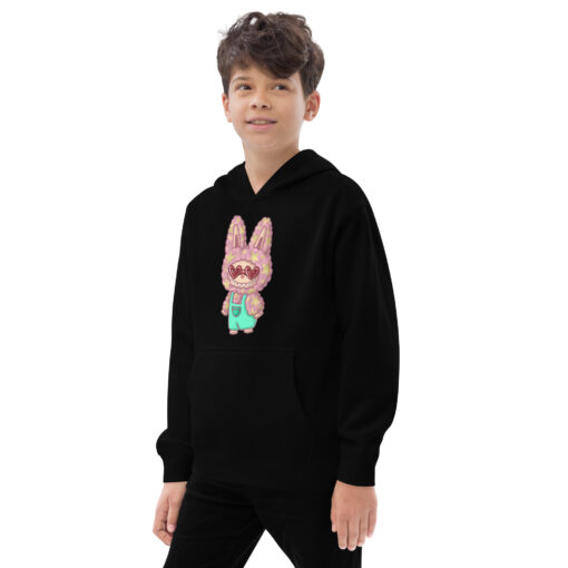 POP MART Labubu Printing Kids fleece hoodie P3-103 - Image 3