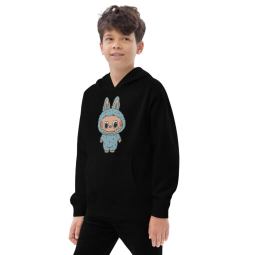 POP MART Labubu Printing Kids fleece hoodie P3-142 - Image 3