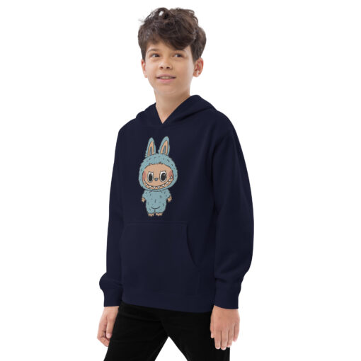 POP MART Labubu Printing Kids fleece hoodie P3-142 - Image 6