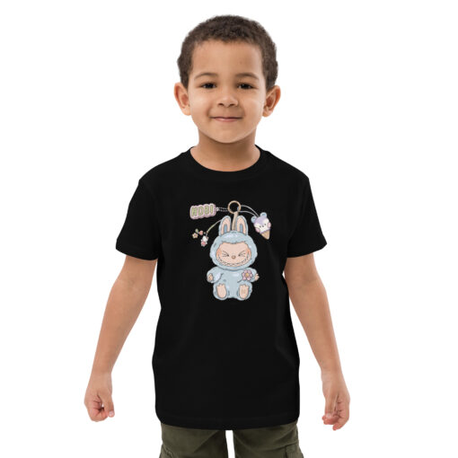 POP MART Labubu Printing Organic cotton kids t-shirt P3-81 - Image 2