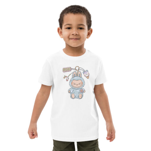 POP MART Labubu Printing Organic cotton kids t-shirt P3-81 - Image 7