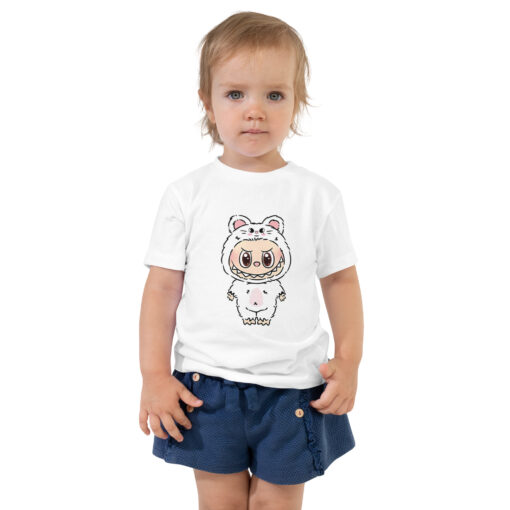 POP MART Labubu Printing Toddler Short Sleeve Tee P3-47 - Image 4