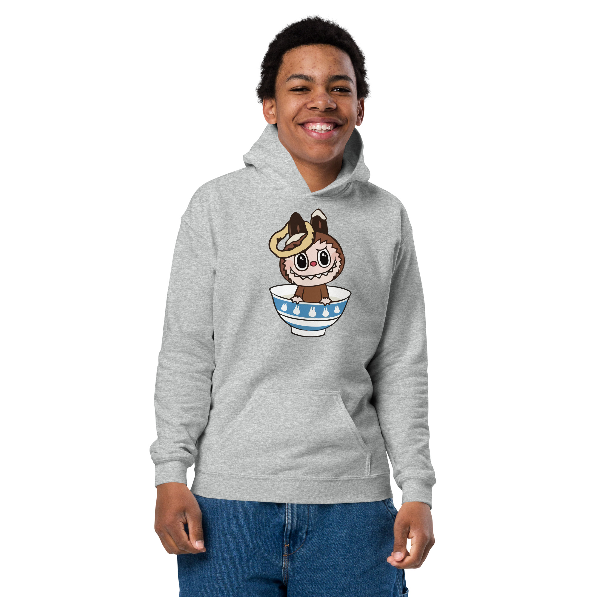 POP MART Labubu Printing Youth heavy blend hoodie P1-186 - Image 32