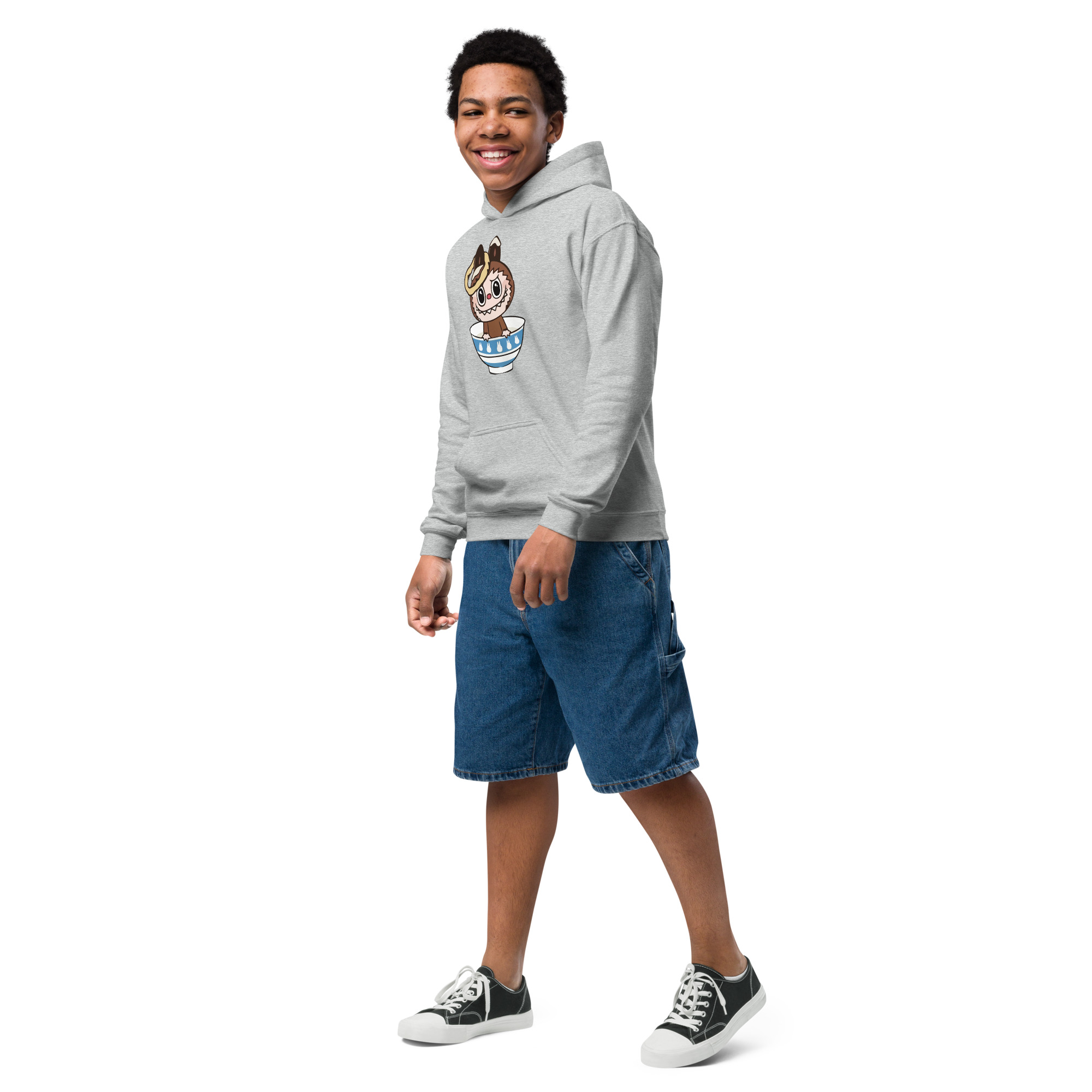 POP MART Labubu Printing Youth heavy blend hoodie P1-186 - Image 33