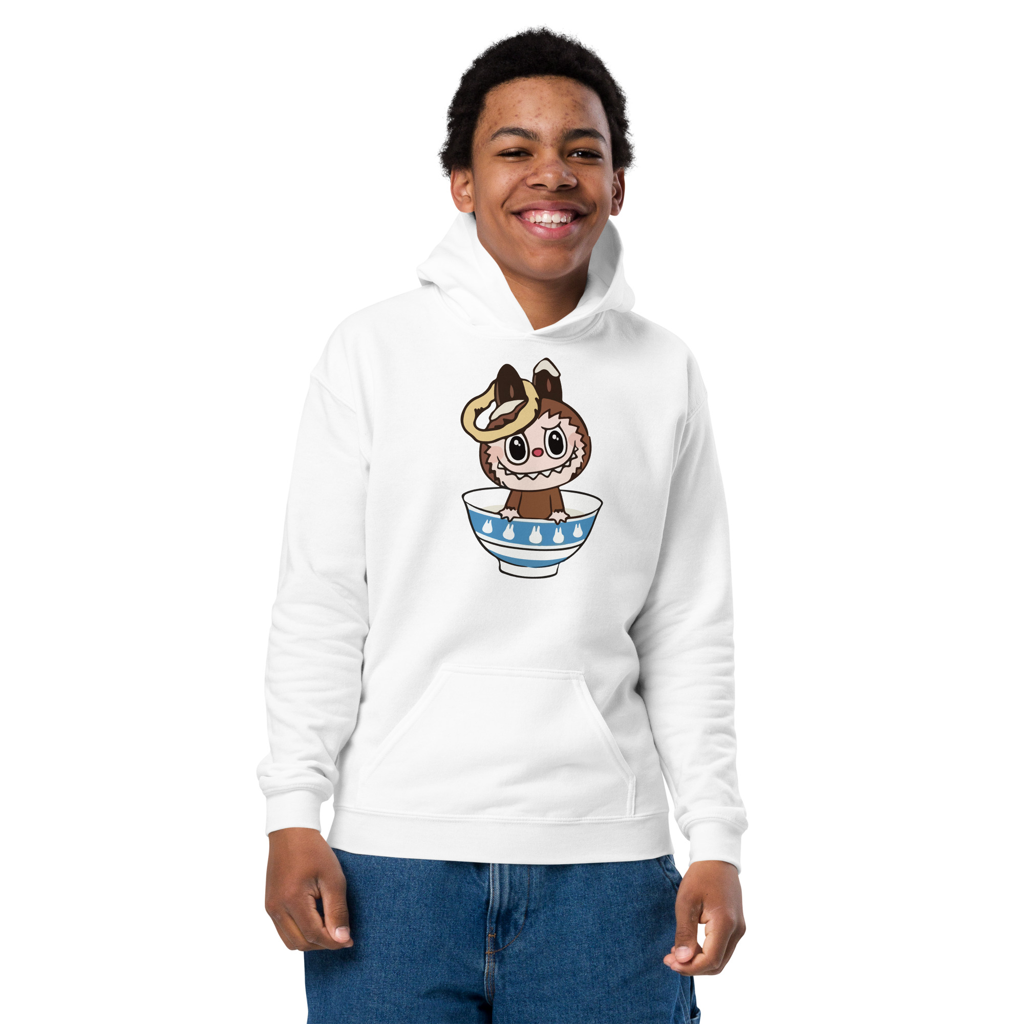 POP MART Labubu Printing Youth heavy blend hoodie P1-186 - Image 37