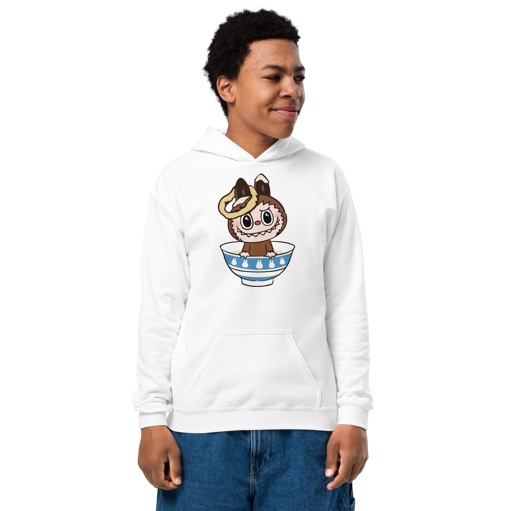 POP MART Labubu Printing Youth heavy blend hoodie P1-186 - Image 36