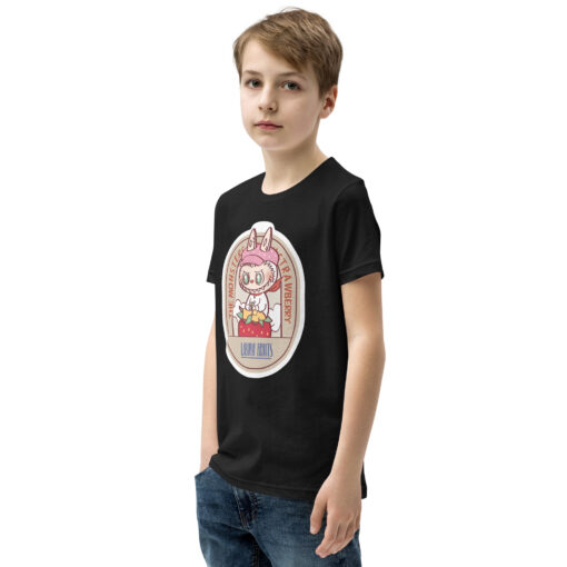 POP MART Labubu Printing Youth Short Sleeve T-Shirt P1-179 - Image 3
