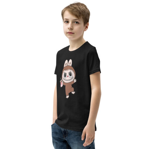 POP MART Labubu Printing Youth Short Sleeve T-Shirt P1-122 - Image 3