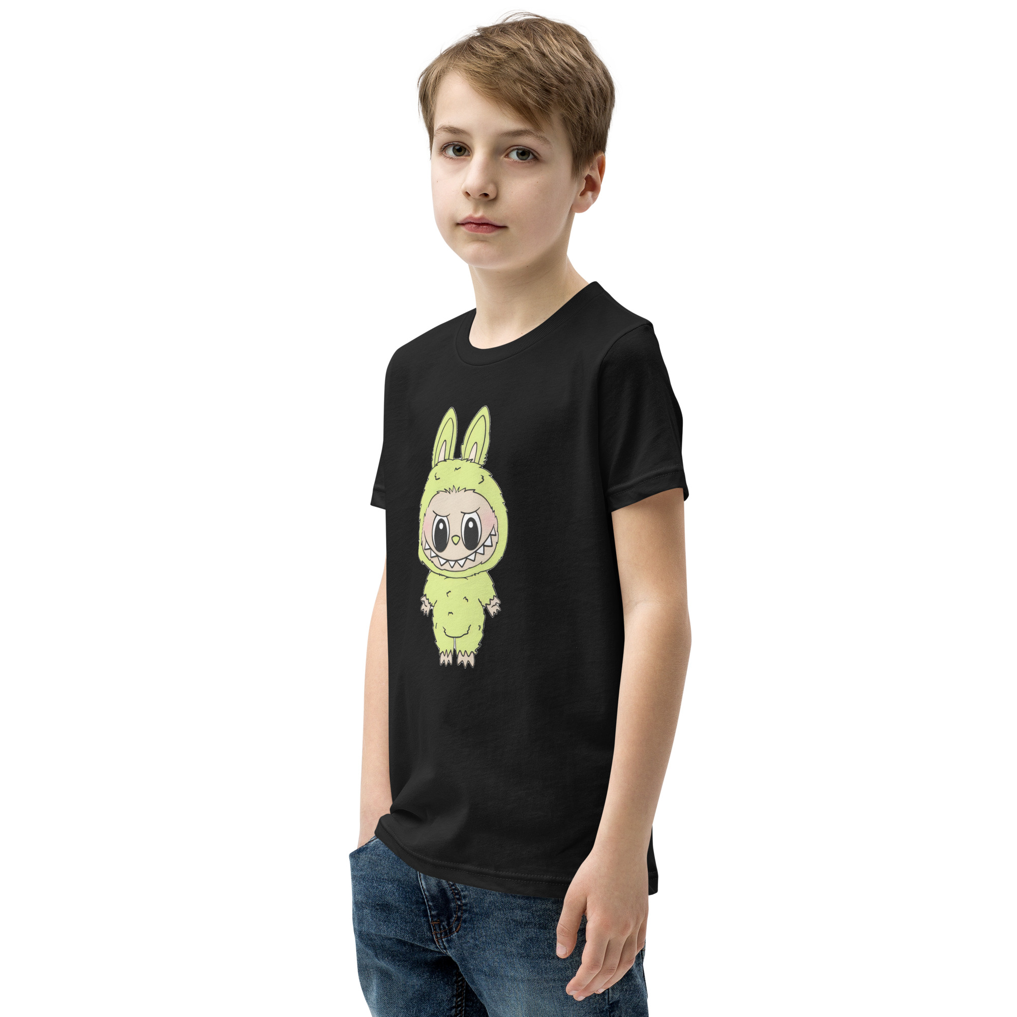 POP MART Labubu Printing Youth Short Sleeve T-Shirt P1-99 - Image 3