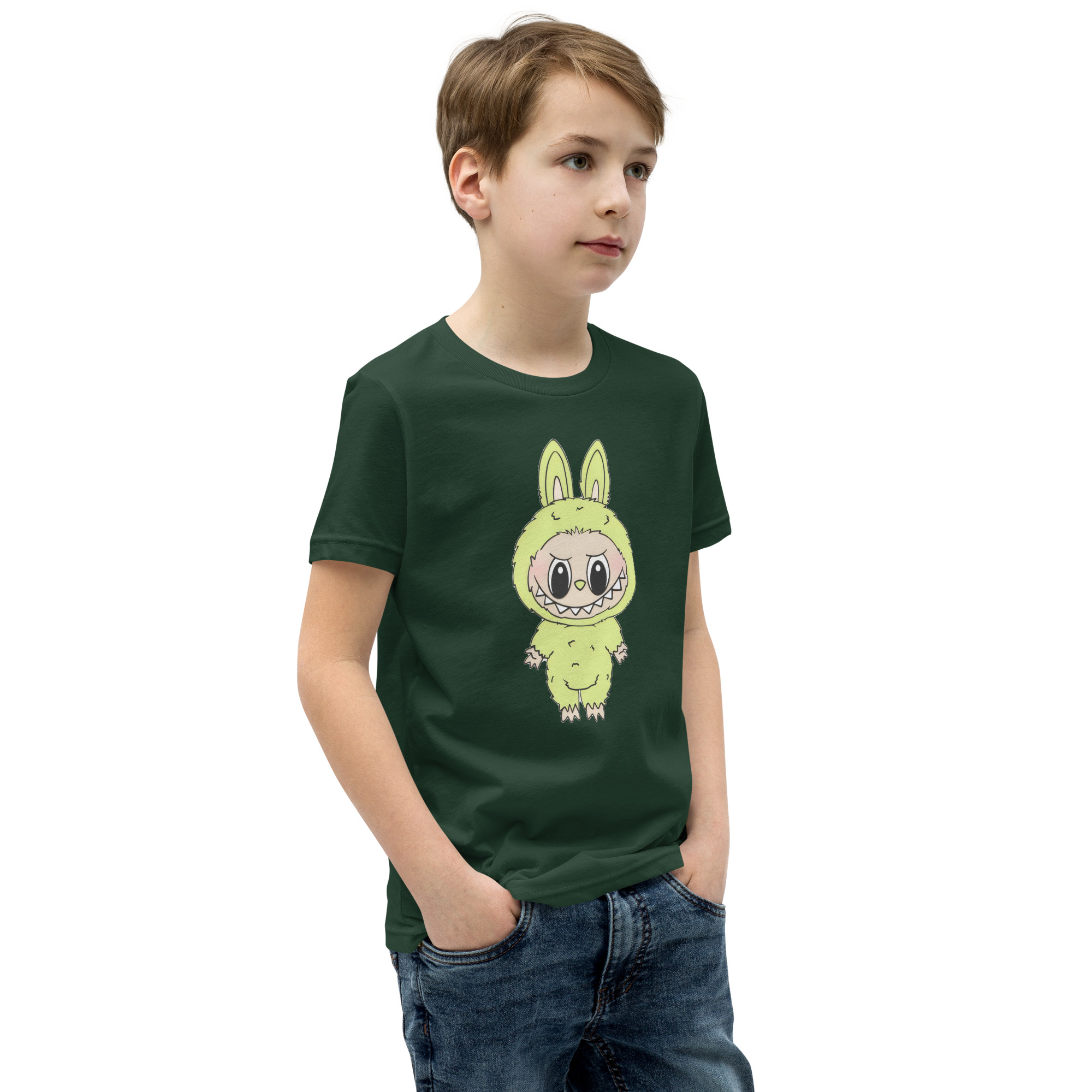 POP MART Labubu Printing Youth Short Sleeve T-Shirt P1-99 - Image 11