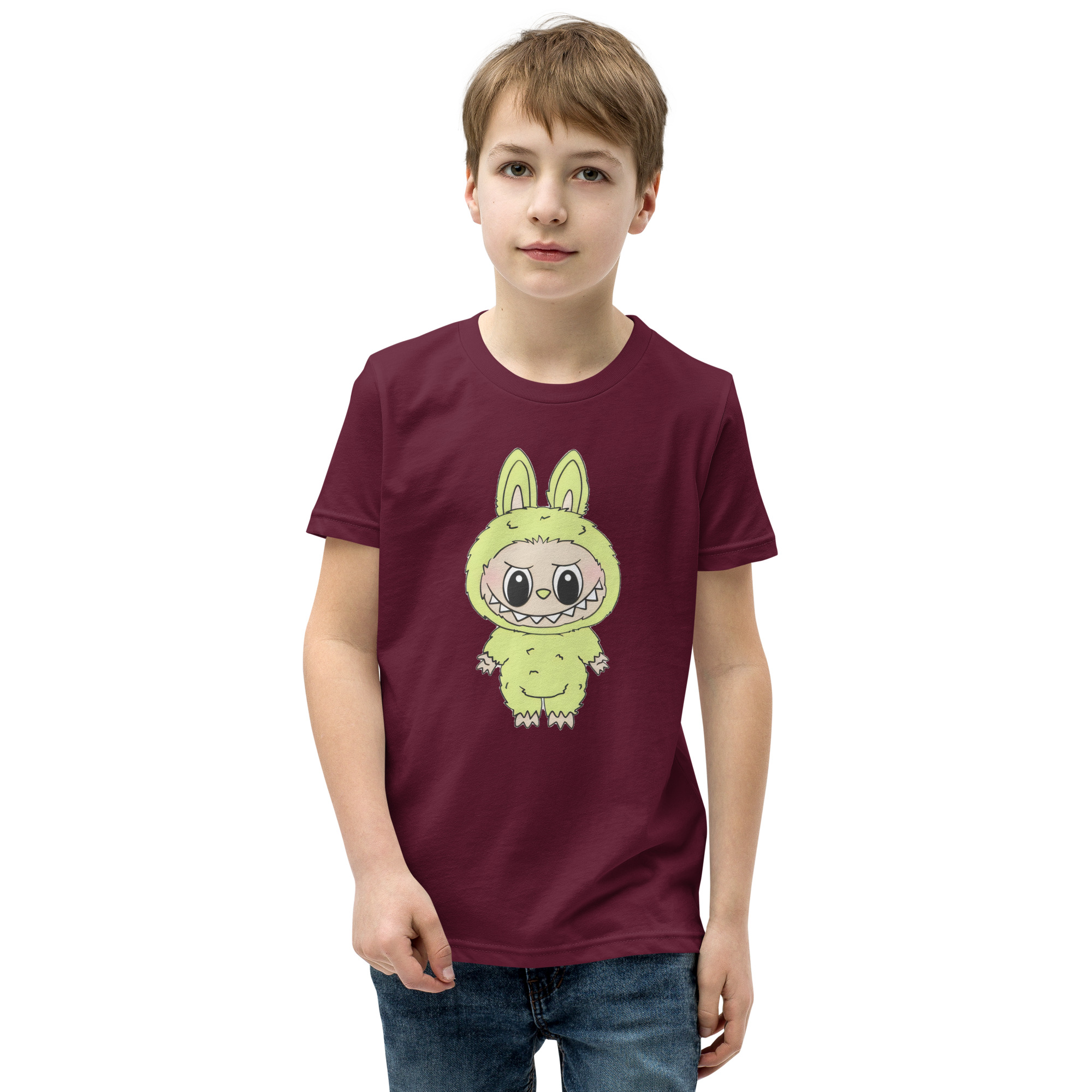 POP MART Labubu Printing Youth Short Sleeve T-Shirt P1-99 - Image 7