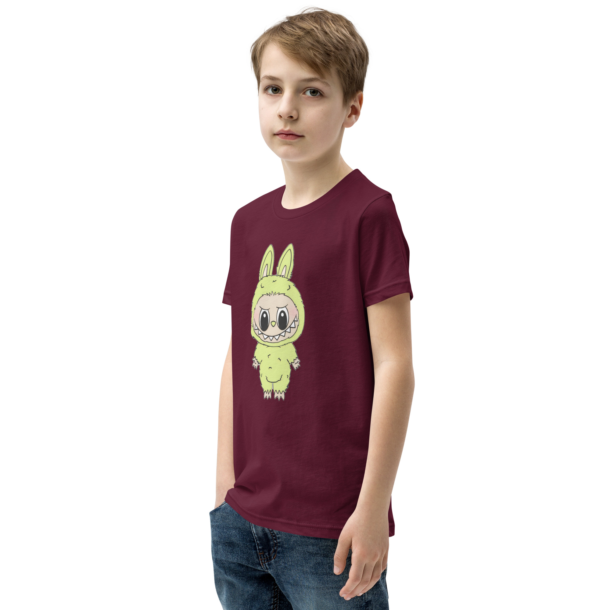 POP MART Labubu Printing Youth Short Sleeve T-Shirt P1-99 - Image 9
