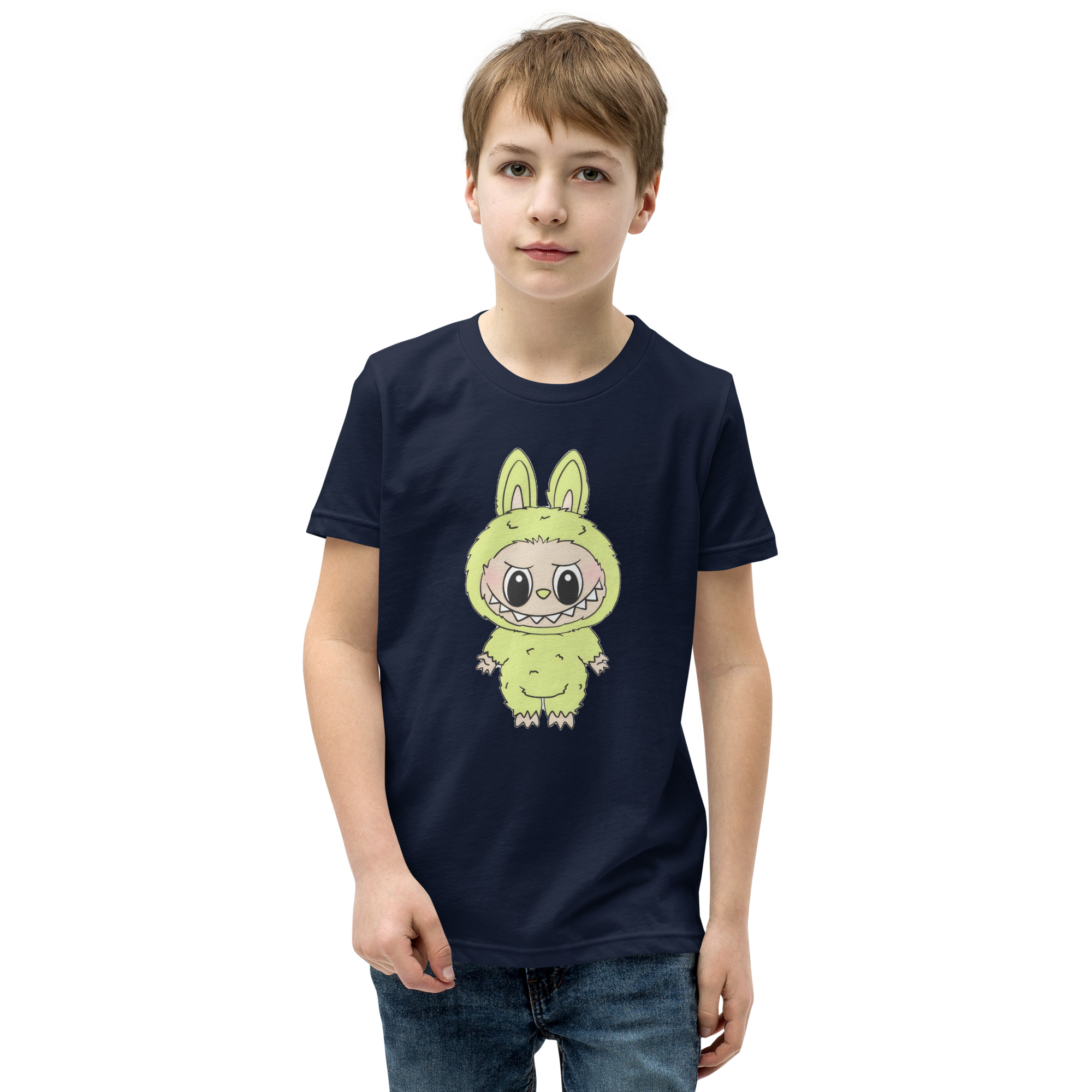 POP MART Labubu Printing Youth Short Sleeve T-Shirt P1-99 - Image 4