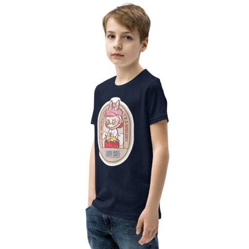 POP MART Labubu Printing Youth Short Sleeve T-Shirt P1-179 - Image 6