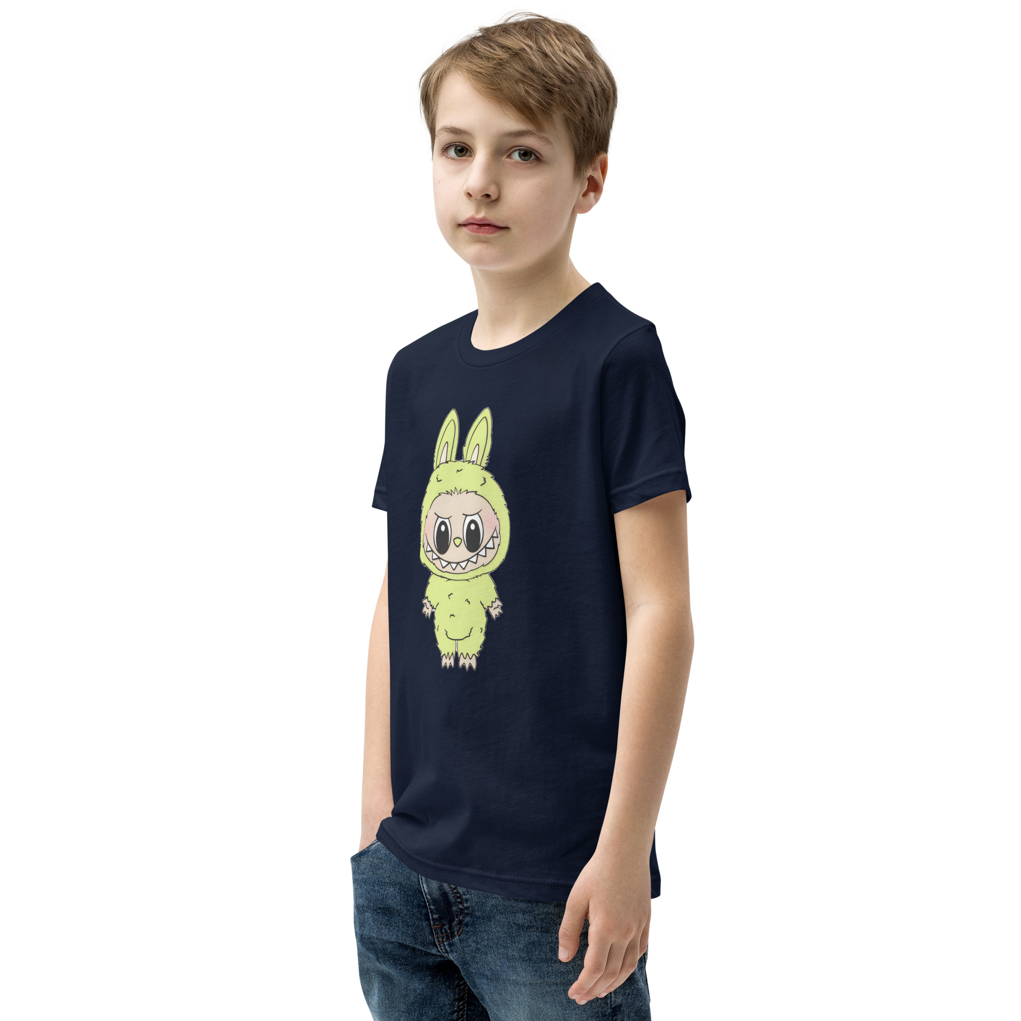 POP MART Labubu Printing Youth Short Sleeve T-Shirt P1-99 - Image 6