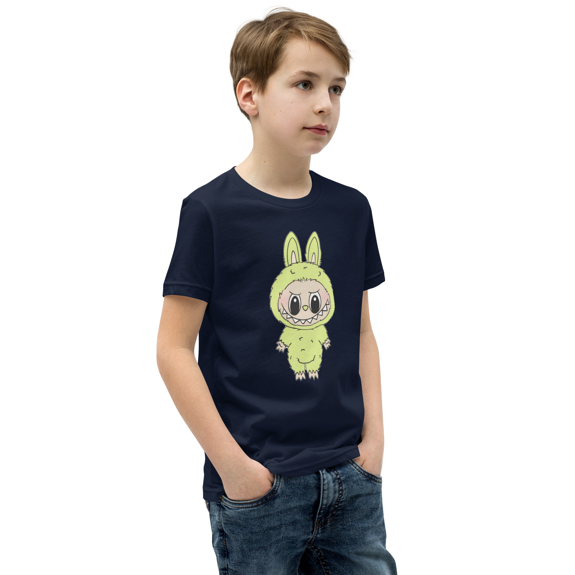 POP MART Labubu Printing Youth Short Sleeve T-Shirt P1-99 - Image 5