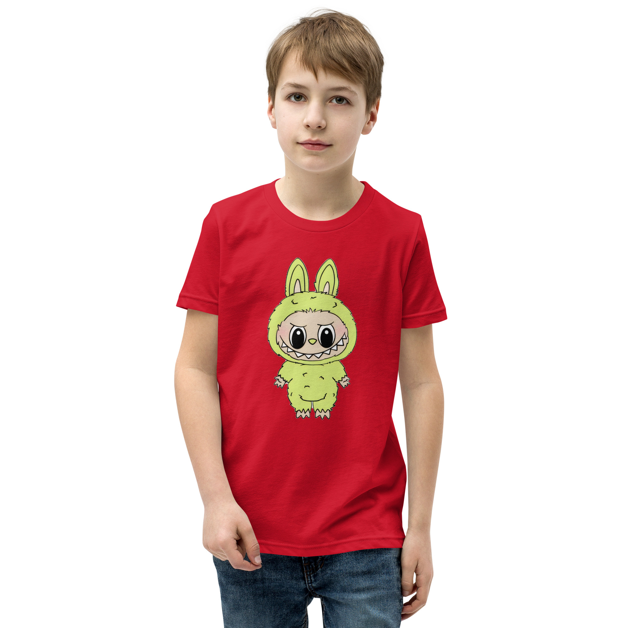 POP MART Labubu Printing Youth Short Sleeve T-Shirt P1-99 - Image 13