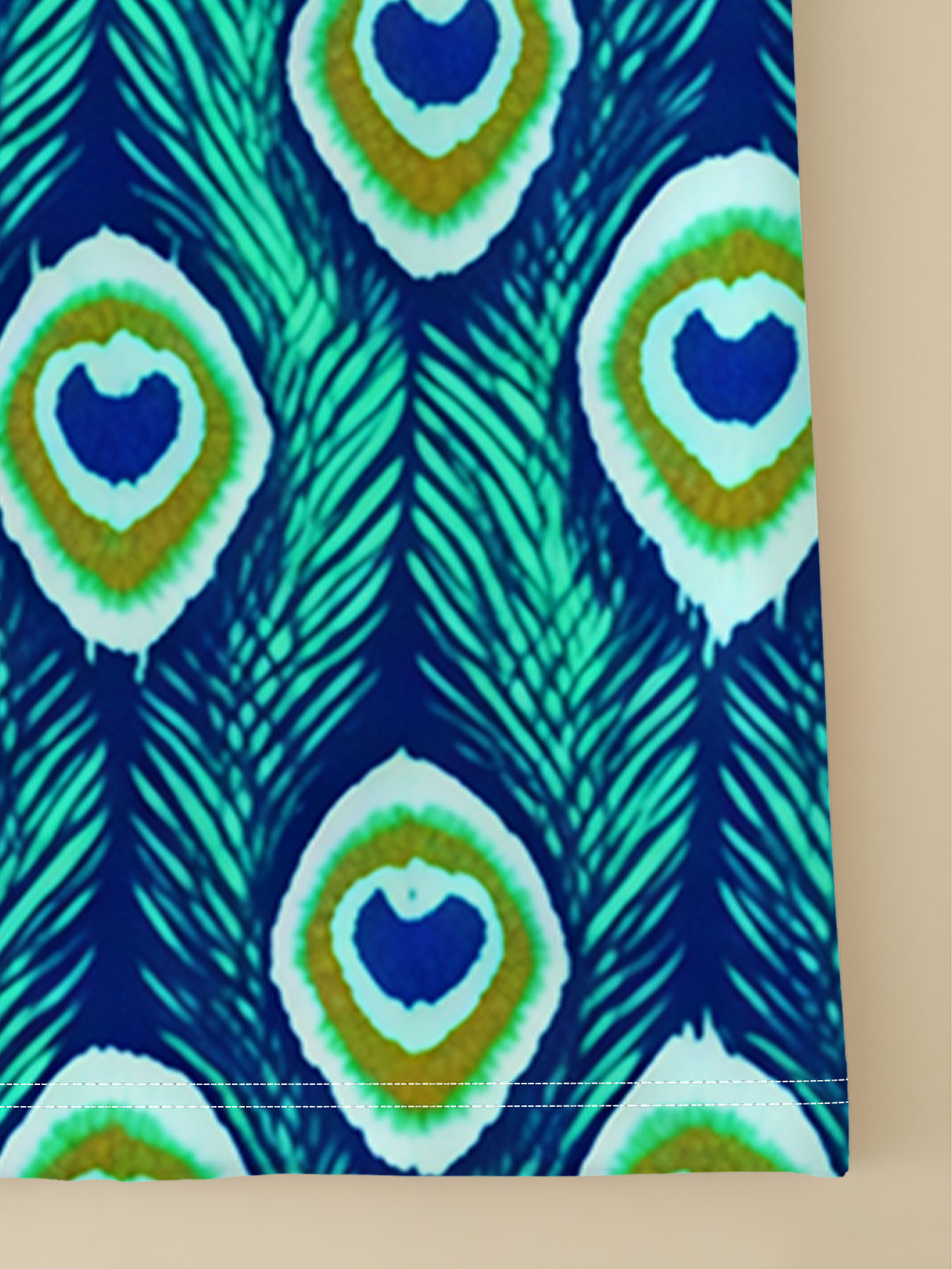 Women's autumn peacock feather full print cardigan - Image 6