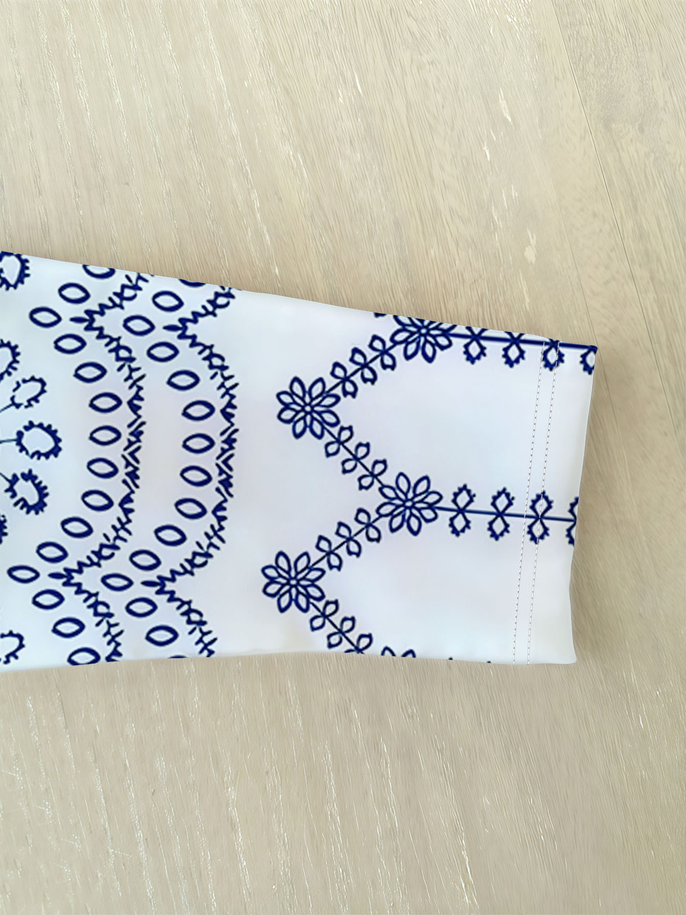 Women's autumn blue-printed plus-size cardigan - Image 5