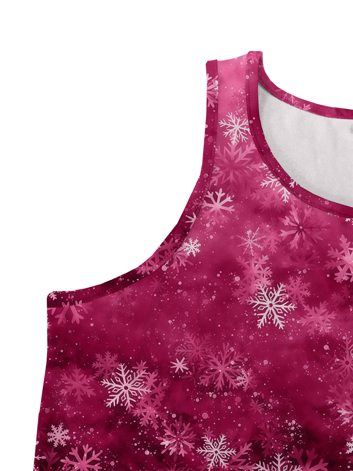 Women's autumn pink gradient snowflake cardigan vest dress set - Image 5