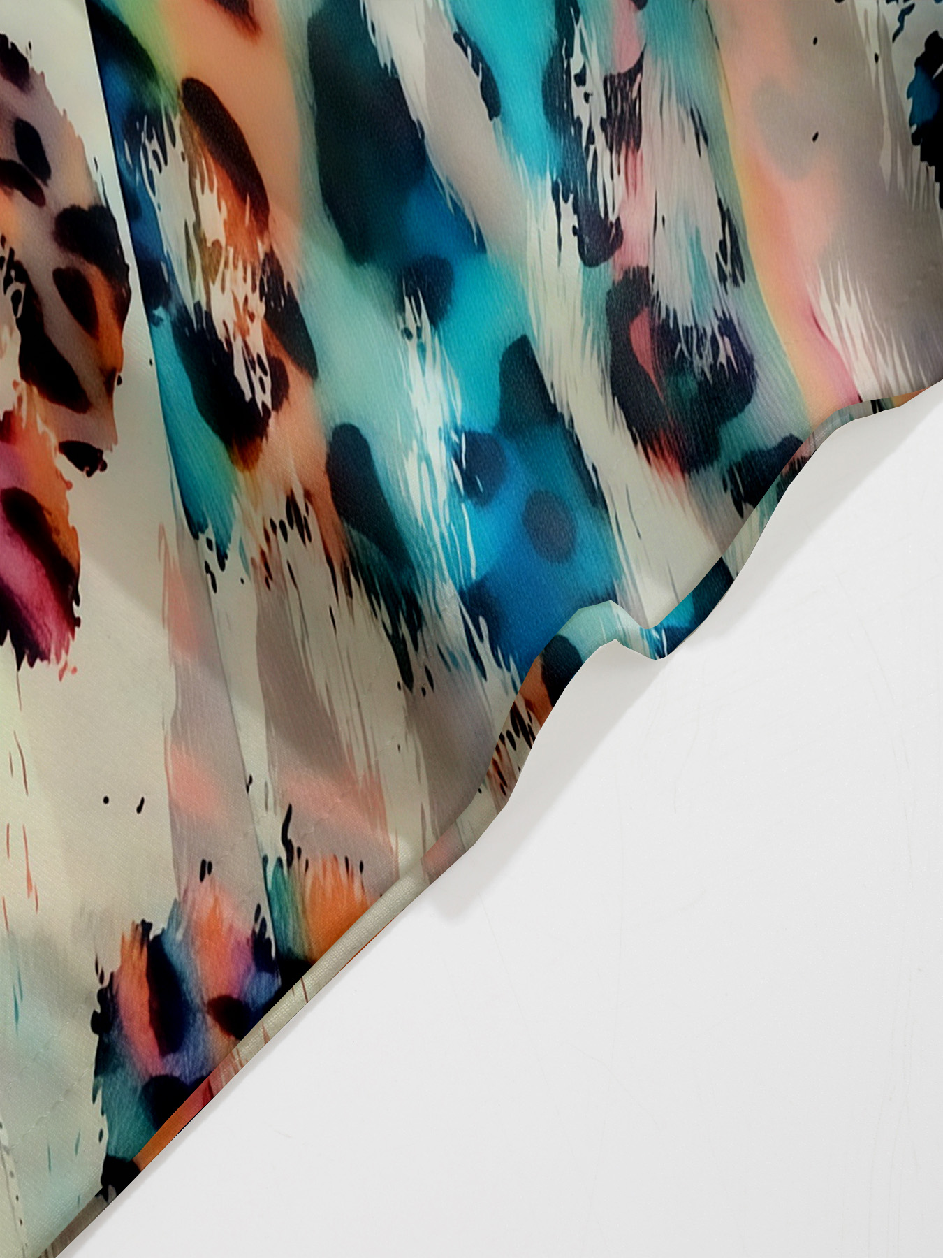 Women's autumn colorful leopard print short-sleeved dress - Image 6