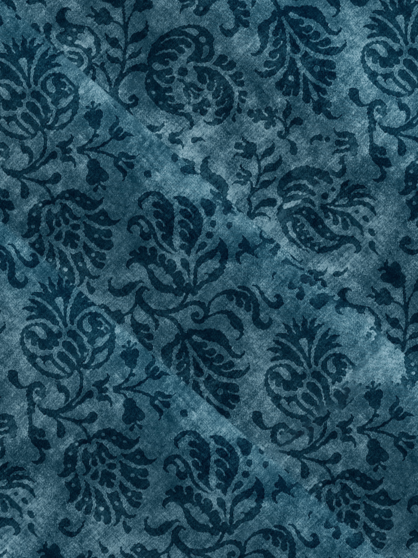 Women's autumn dark blue branch and leaf printed short-sleeved dress - Image 8