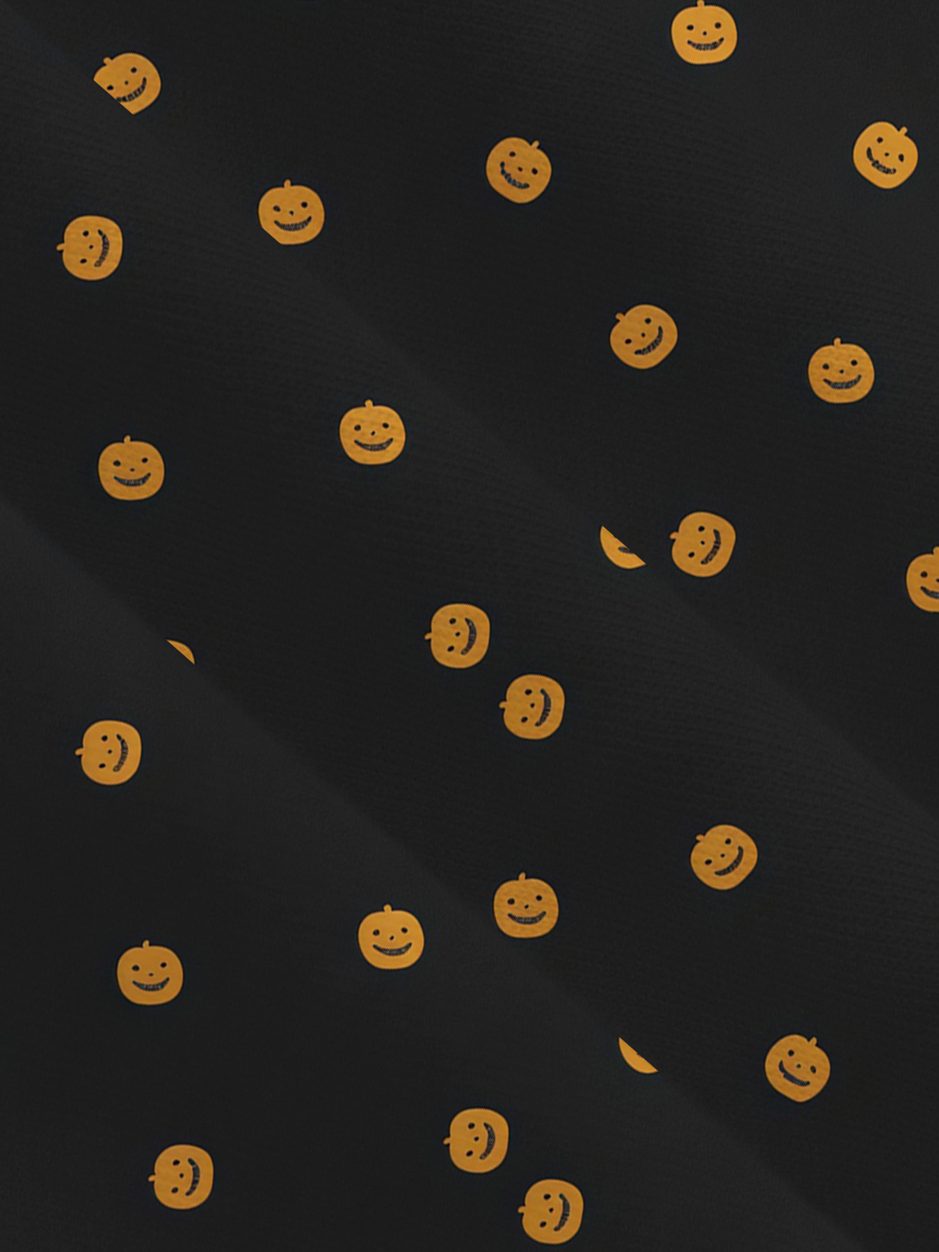 Women's autumn pumpkin smiling face printed short-sleeved dress - Image 8