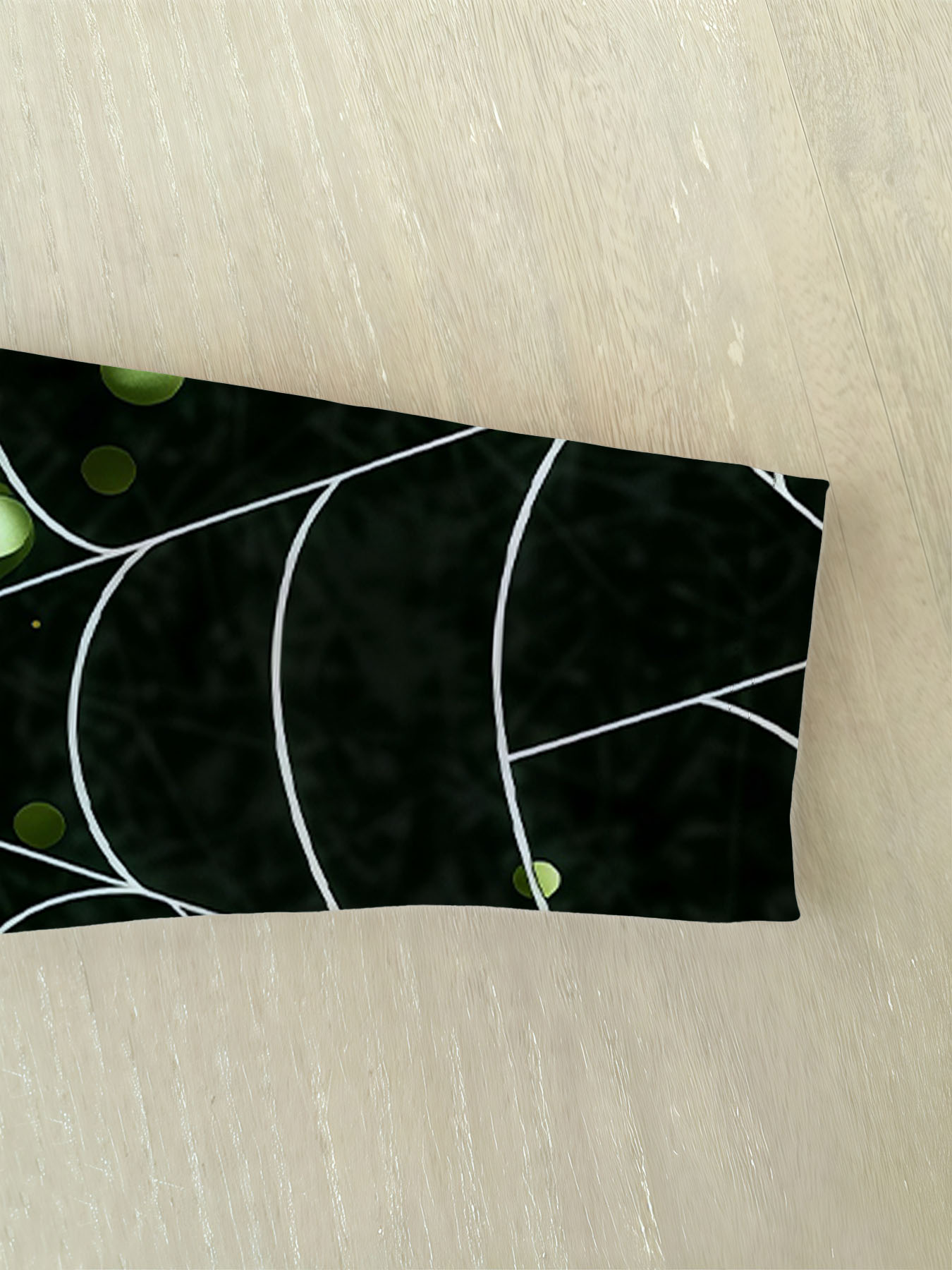 Women's autumn black green cobweb print plus size cardigan - Image 5