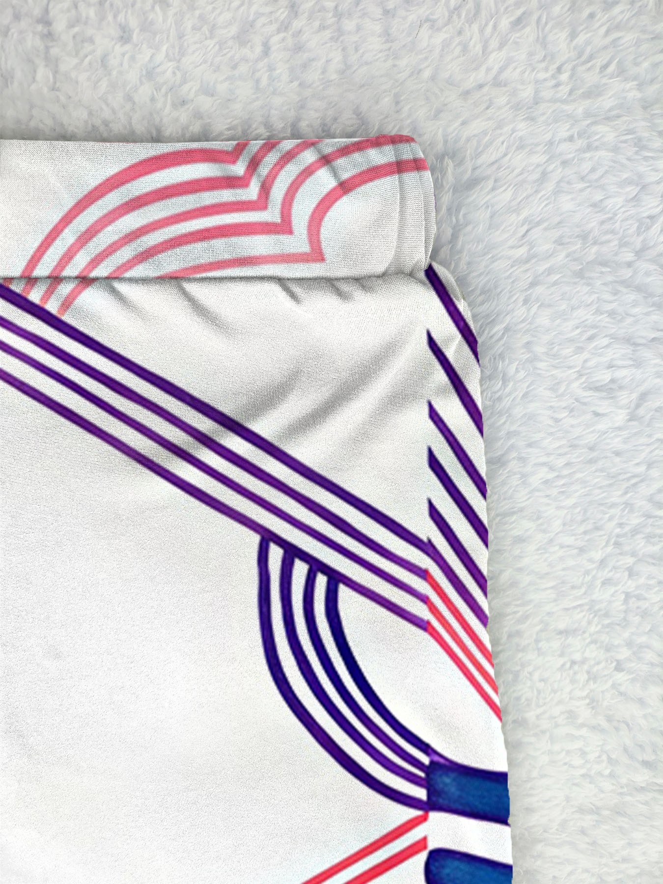 Women's autumn full-printed colorful striped wide-leg trousers - Image 8