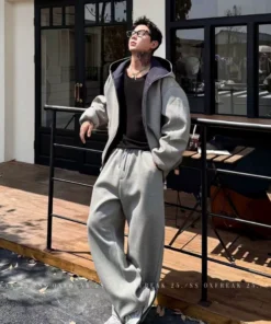 Autumn/Winter double zip hoodie