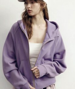 Autumn and winter women's casual hooded cardigan